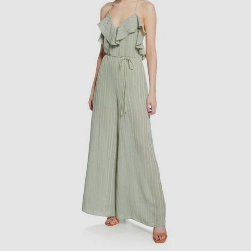 Elliatt Sage Ruffle Jumpsuit